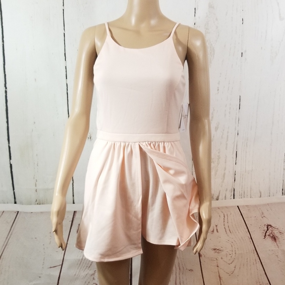 KALANI HILLIKER for Alyce Blush Pink Romper Dress